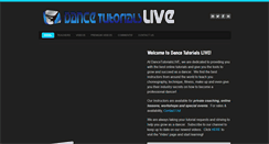 Desktop Screenshot of dancetutorialslive.com