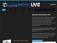 Tablet Screenshot of dancetutorialslive.com